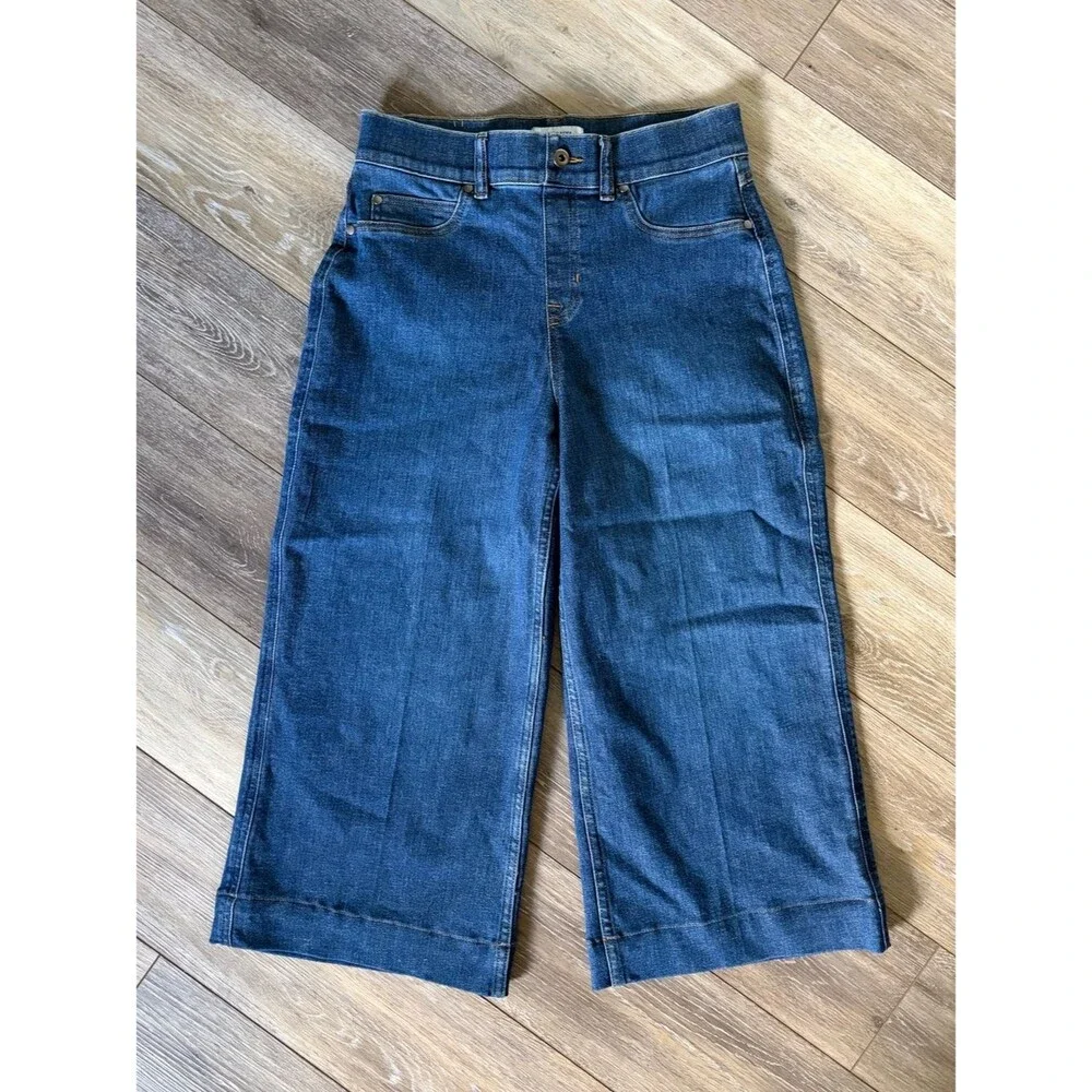 SPANXshape™ Authentic 360 Cropped Wide Leg Jeans - Picture 2 of 12